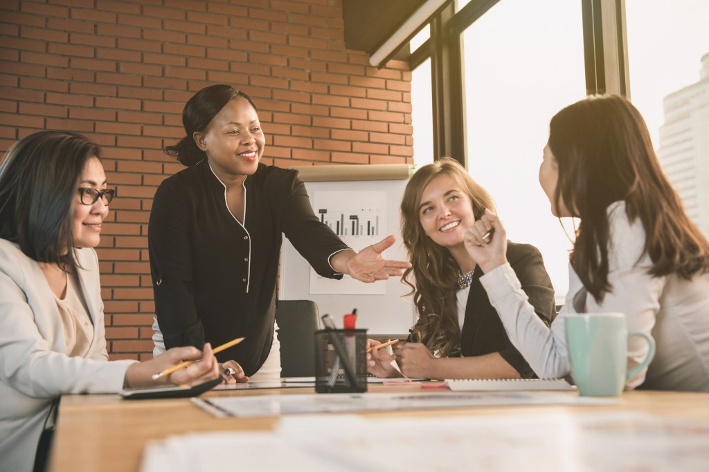 CEO leading a business meeting