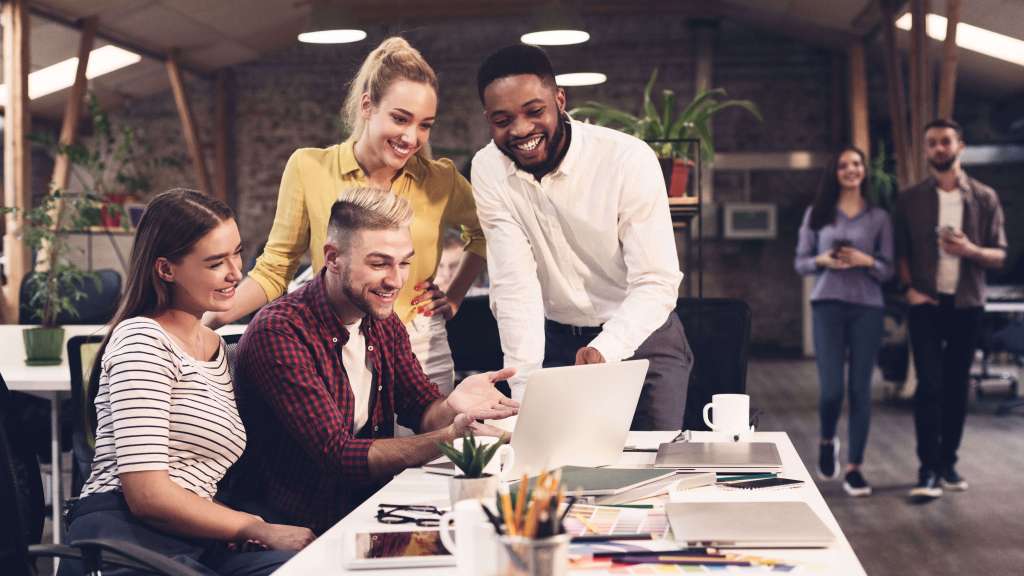 Business team working on a startup project