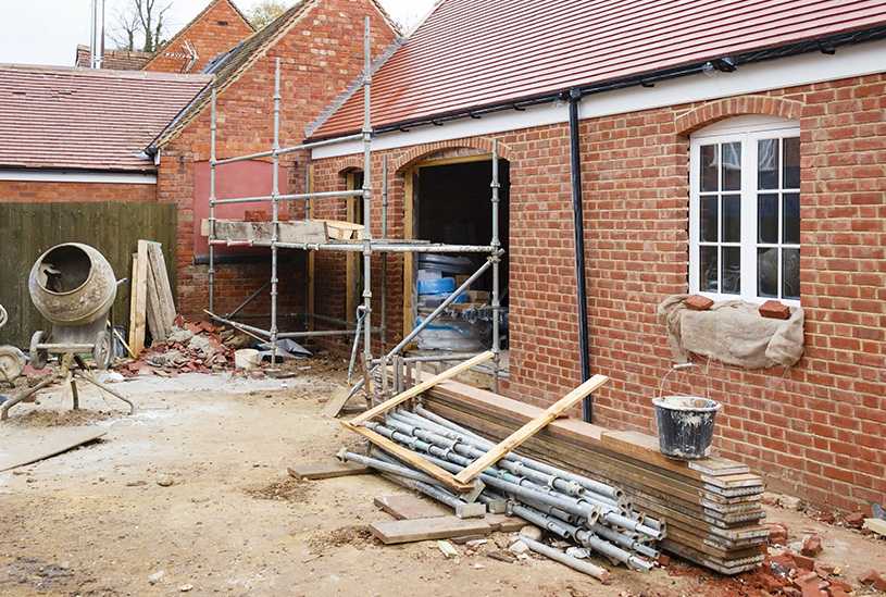 Building work on exterior of a UK property