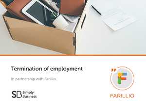 Termination of employment letter template (confirmation of dismissal without notice)
