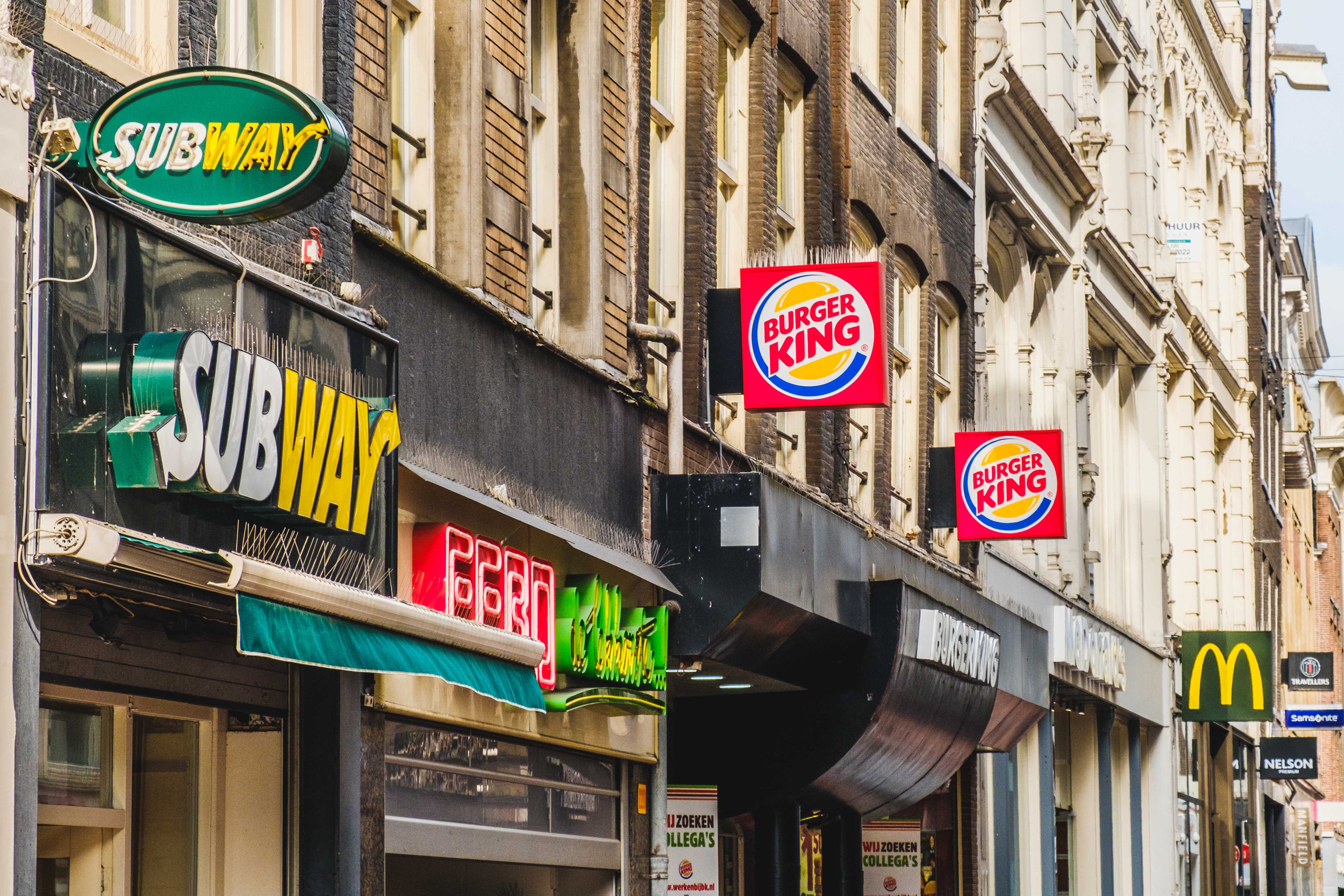fast food franchises on high street