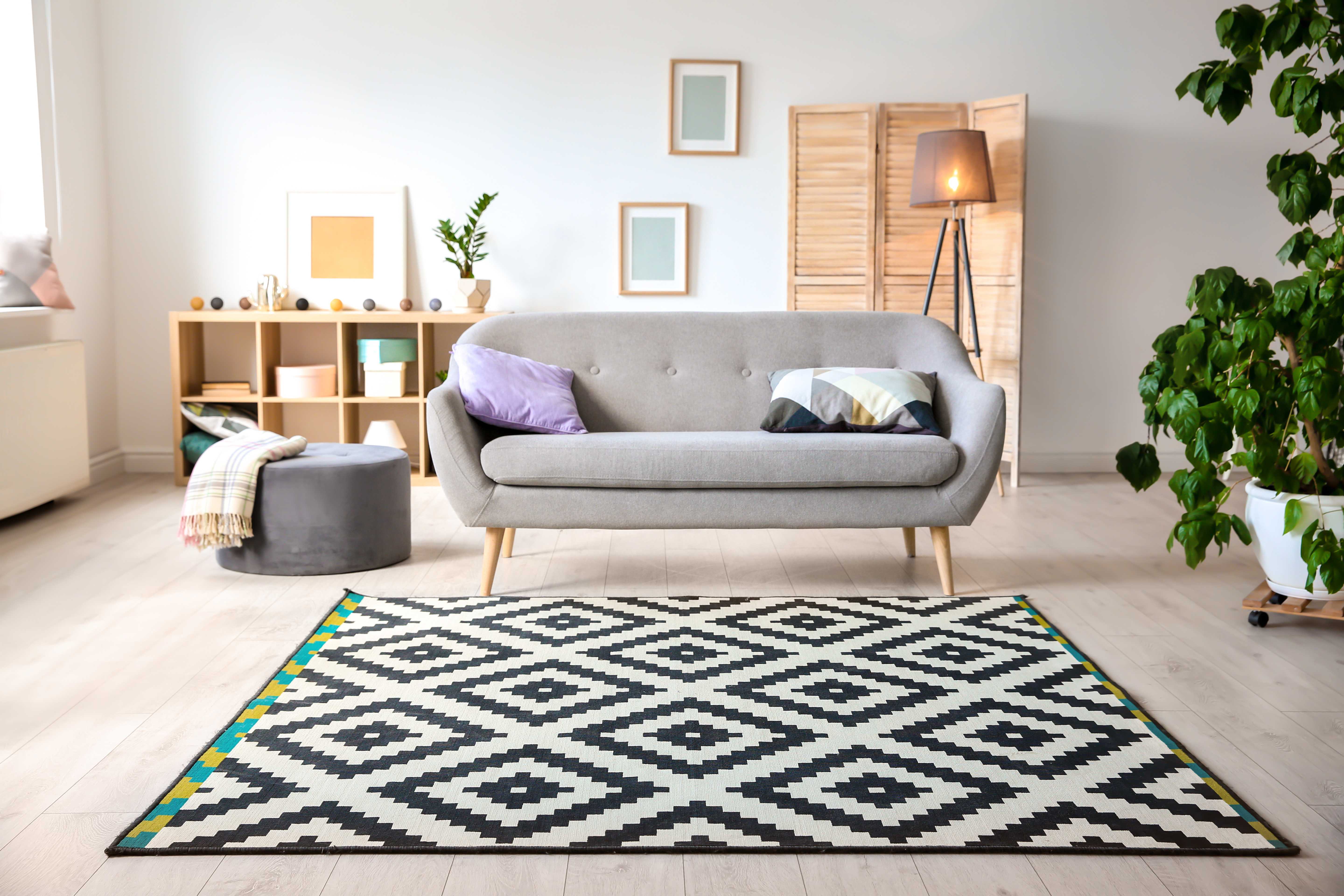 Rental property decorated with rug
