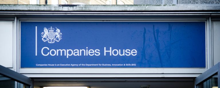 Companies House sign
