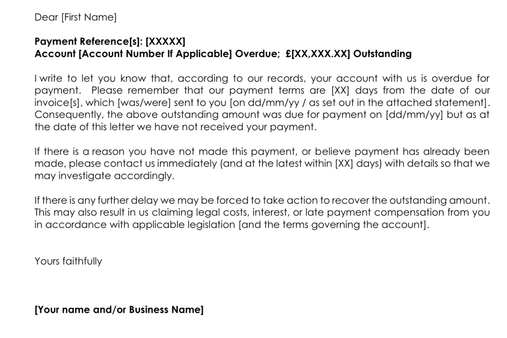 How to write a late payment letter (plus letter template)