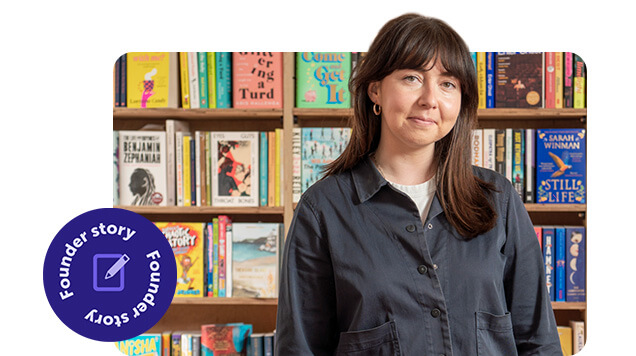 Founder Jaimie Poyner in her bookshop