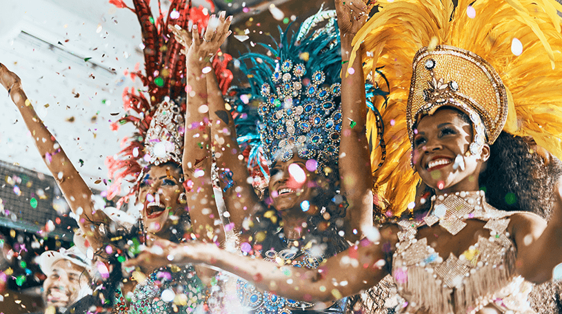 Entertainers on a parade