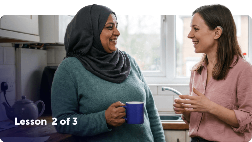 A landlord and a tenant discuss their tenants vs landlord responsibilities